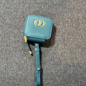 Dior Teal Bagcharm AirPods Holder
